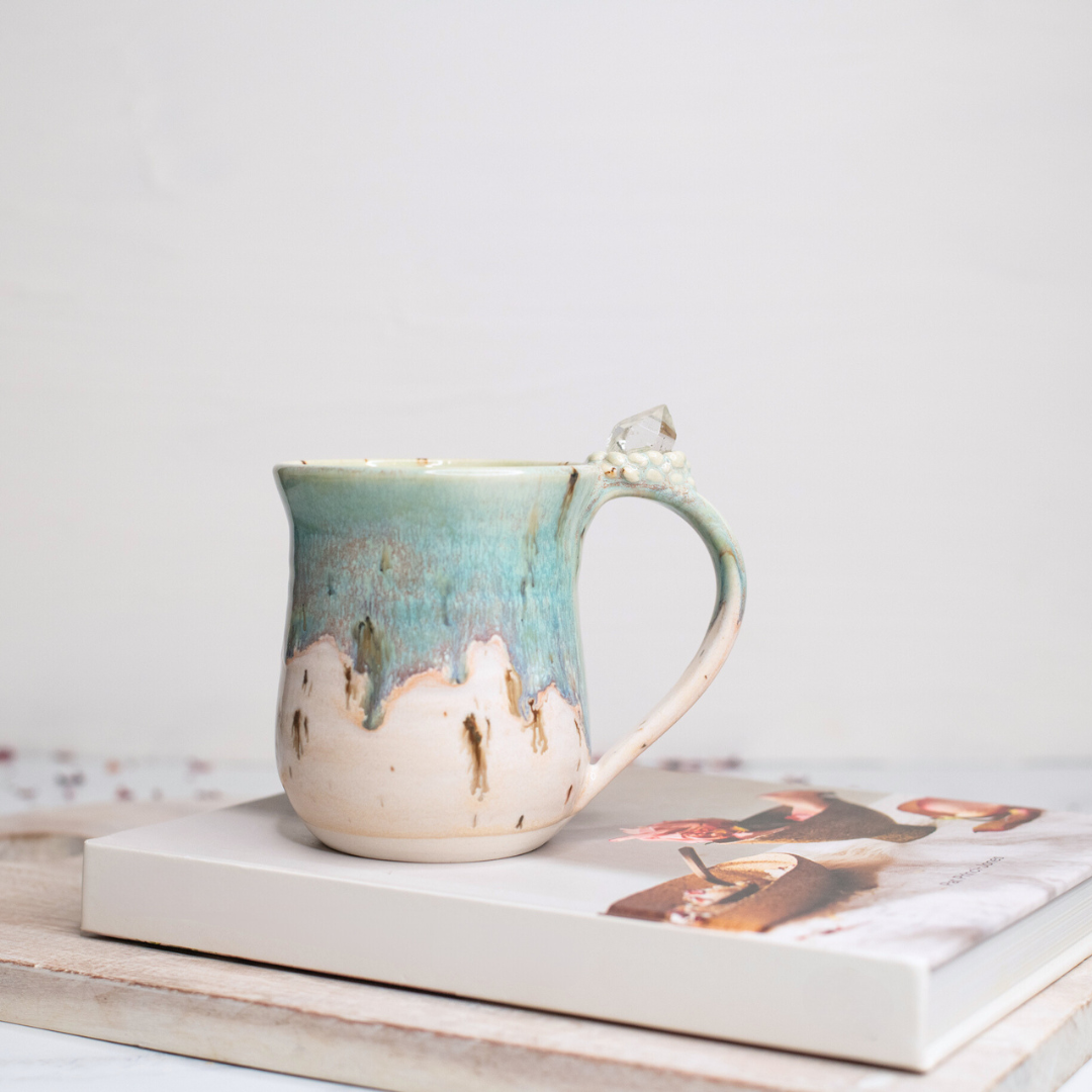 Clear Quartz Infused Crystal Mug