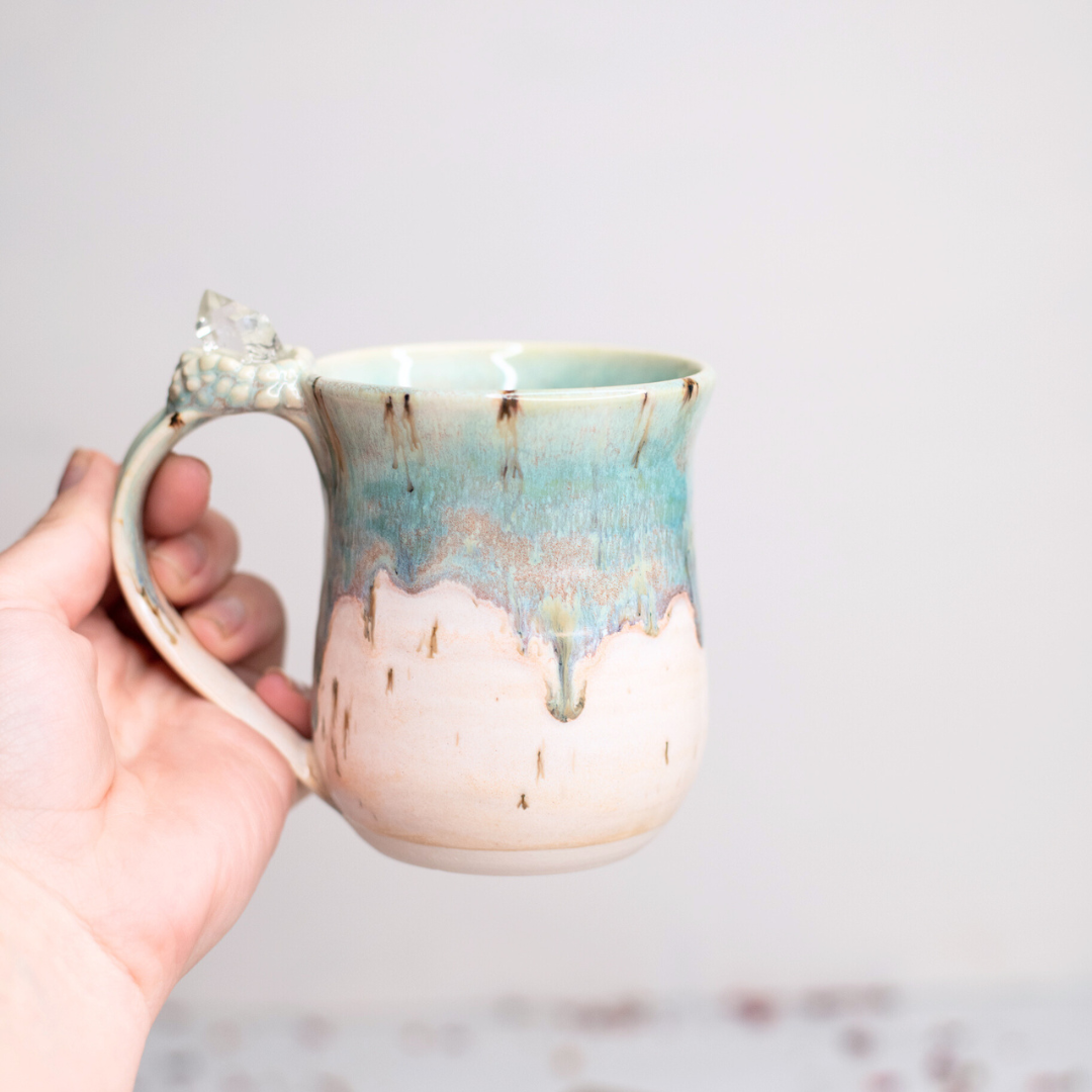 Clear Quartz Infused Crystal Mug