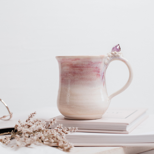 Handmade Amethyst Crystal Mug