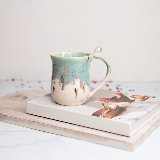 Clear Quartz Infused Crystal Mug