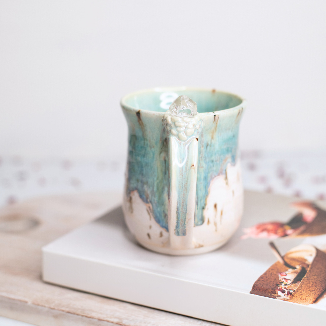 Clear Quartz Infused Crystal Mug