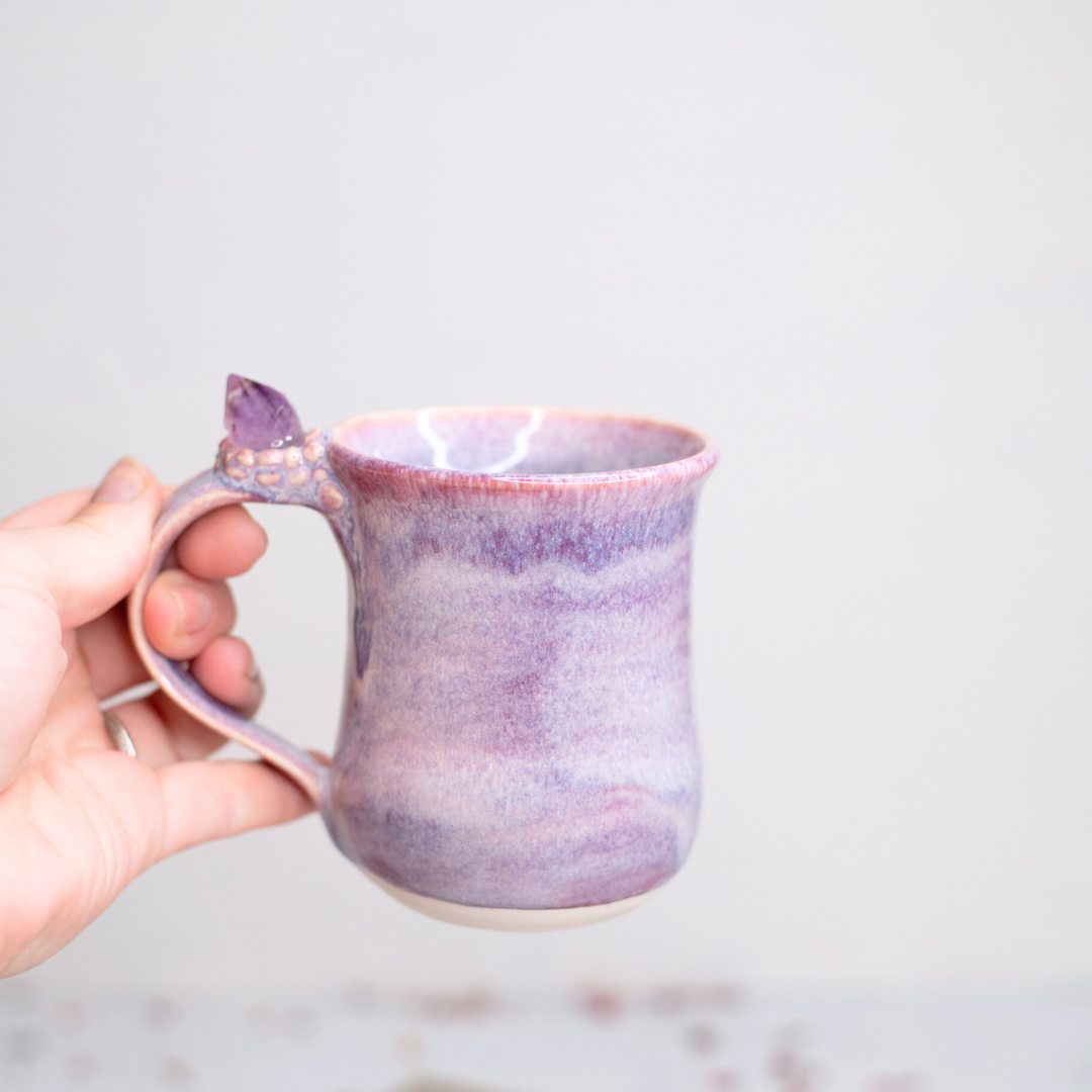 Amethyst Infused Crystal Mug