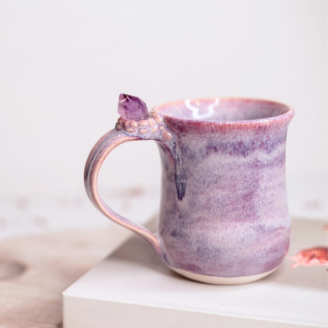 Amethyst Infused Crystal Mug