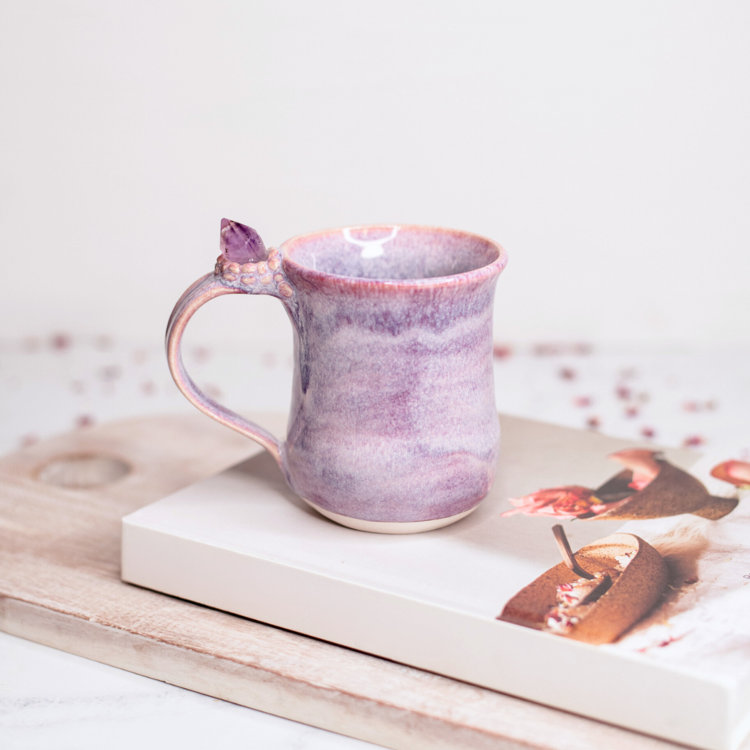 Amethyst Infused Crystal Mug