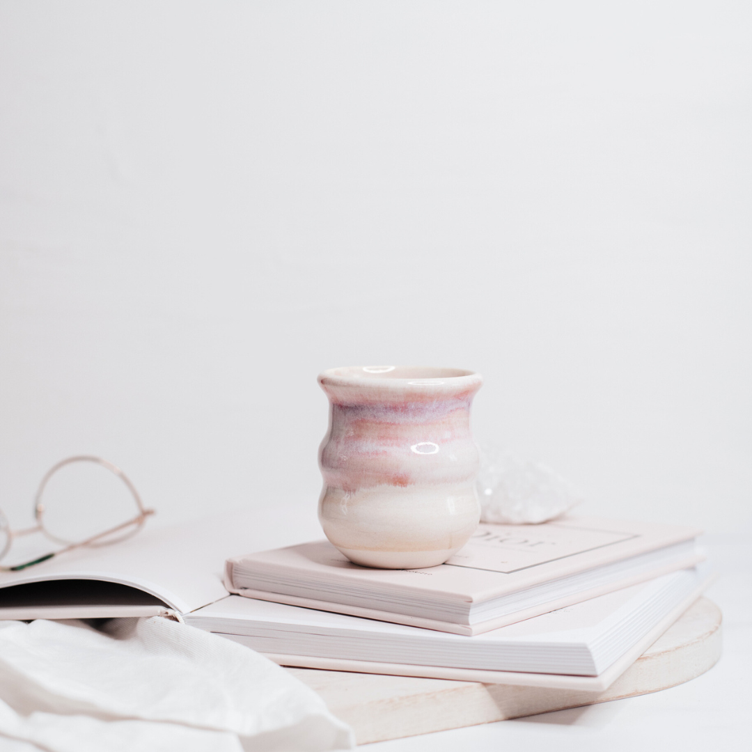 Handmade Pottery Vase - Light Pinks