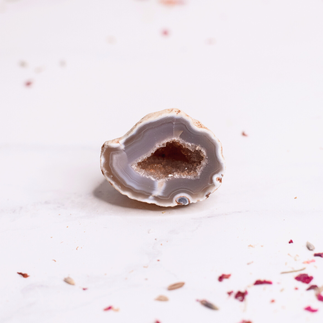 Natural Polished Agate Halves | Small