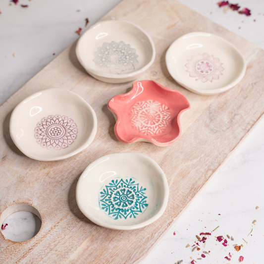 Handmade Mandala Ring Dishes