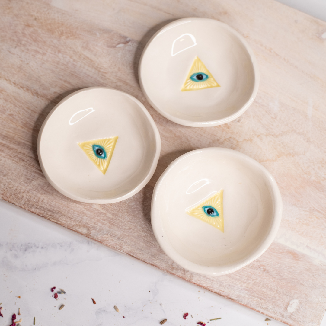 Handmade Evil Eye Ring Dish