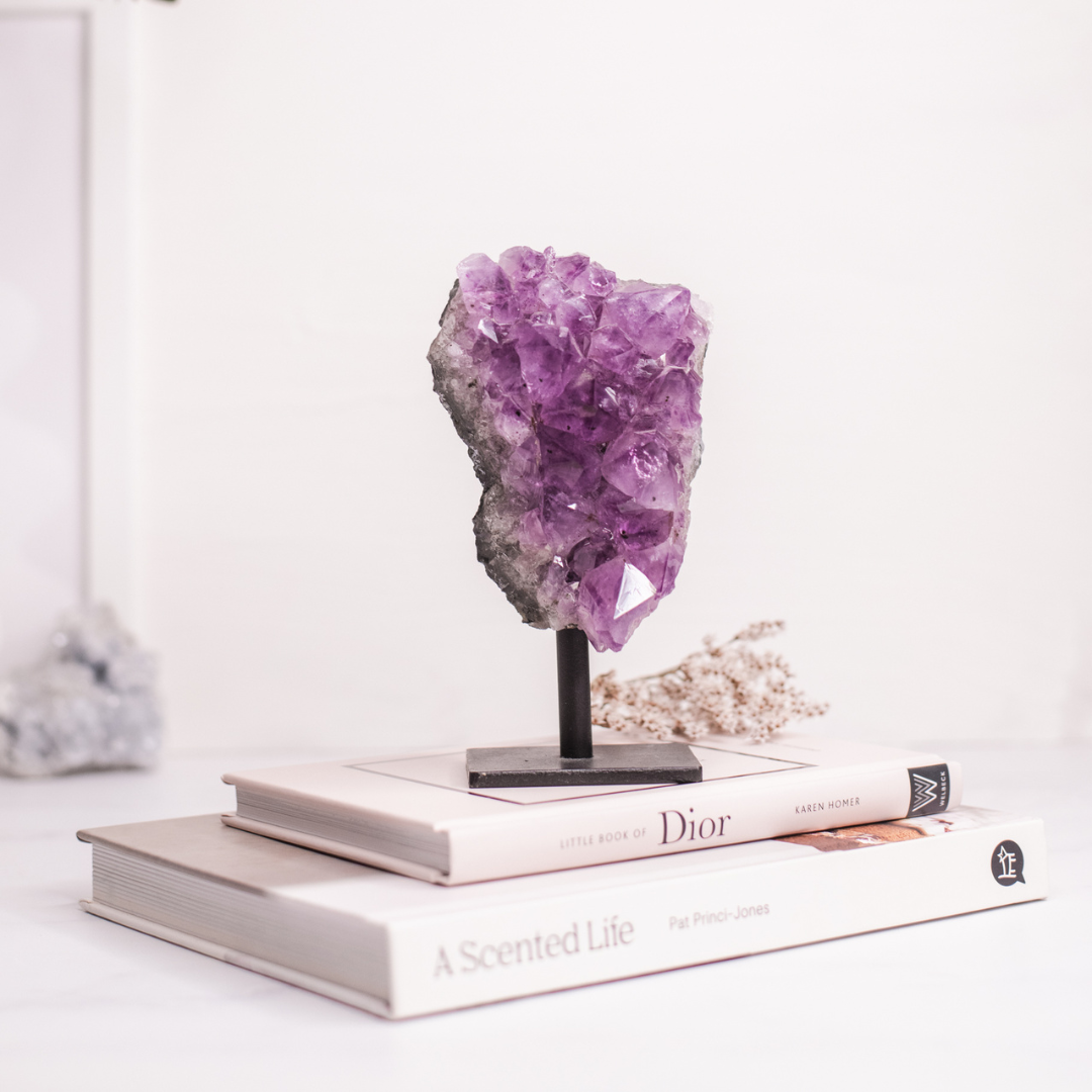 Amethyst Cluster on Stand