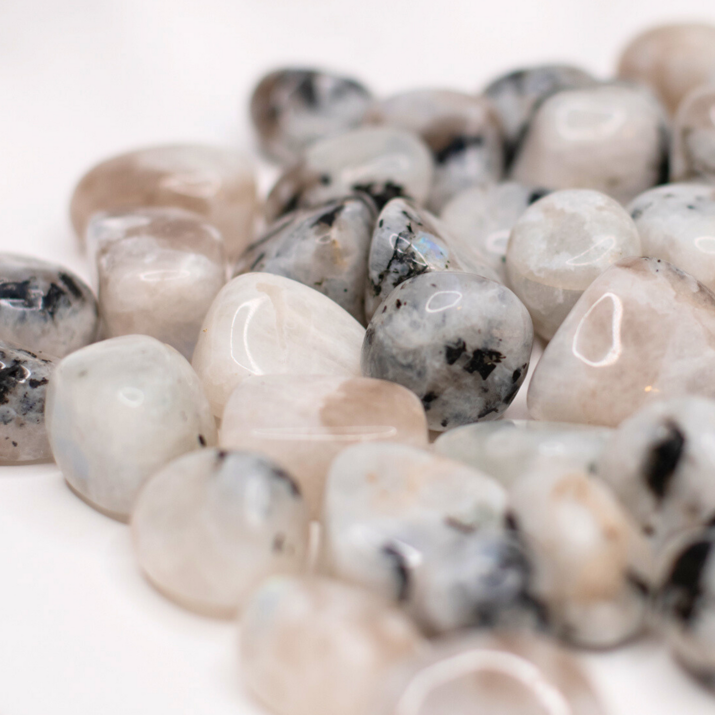 Rainbow Moonstone Tumble Stone