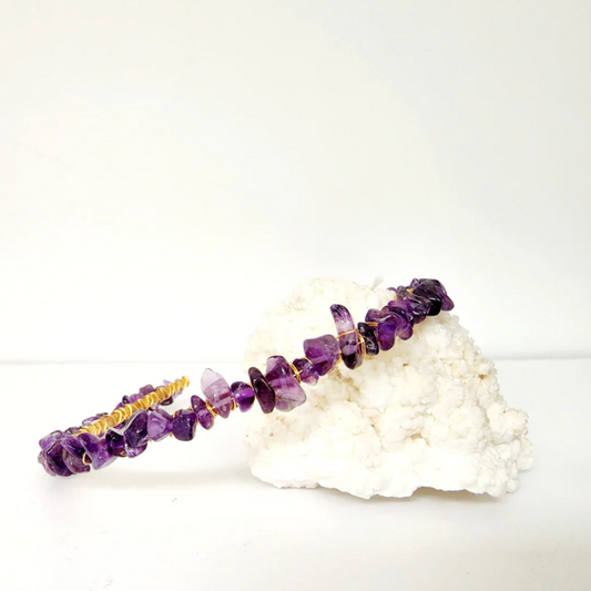 Amethyst Gemstone Headband