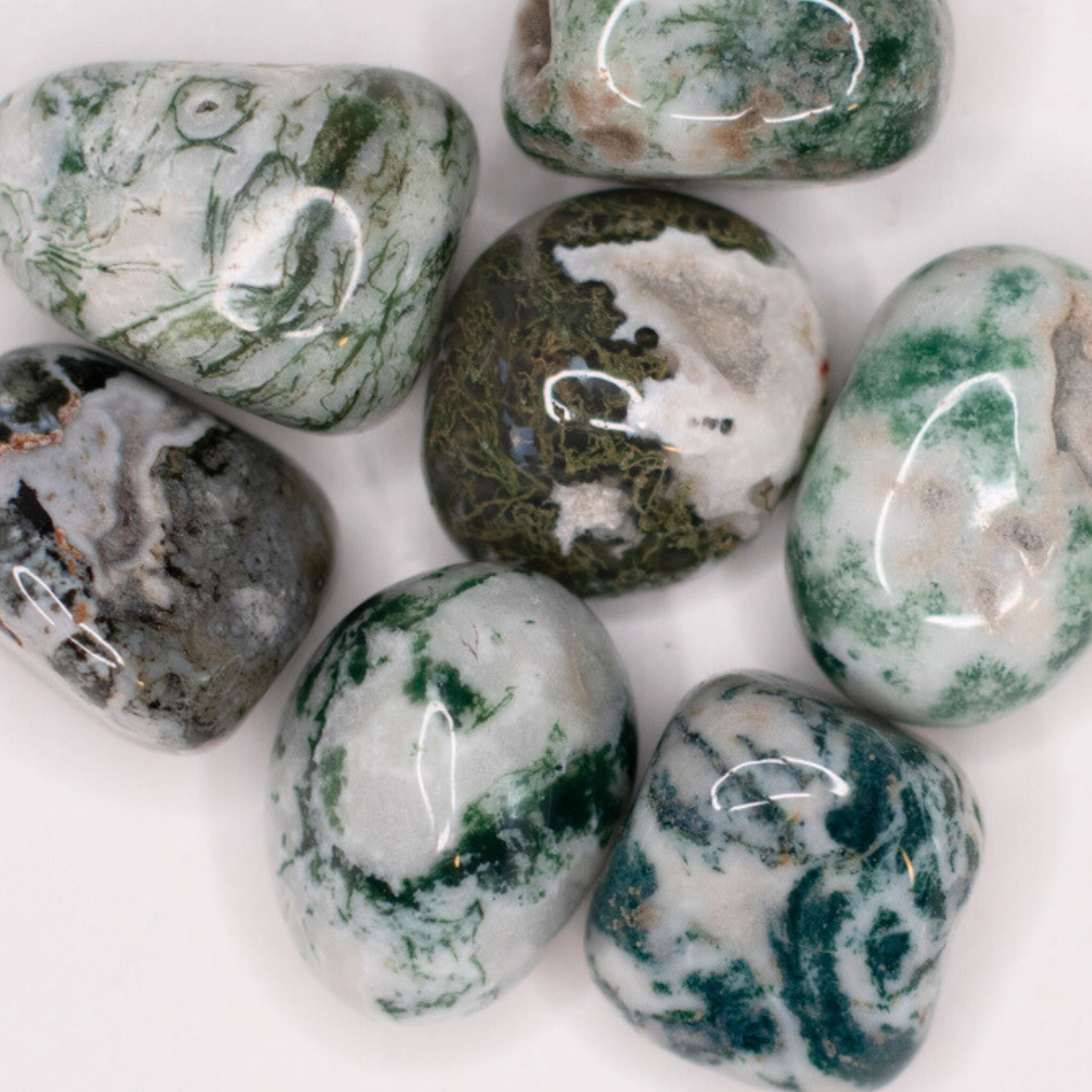 Moss Agate Tumble Stone