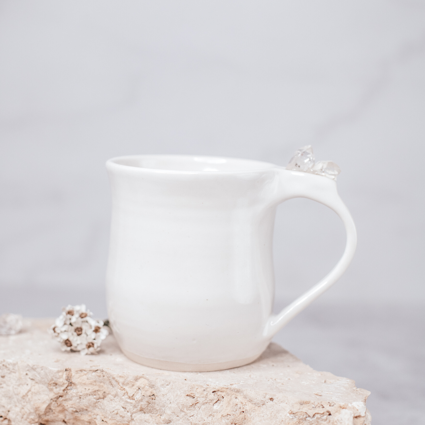 Handmade Herkimer Diamond Infused Mug