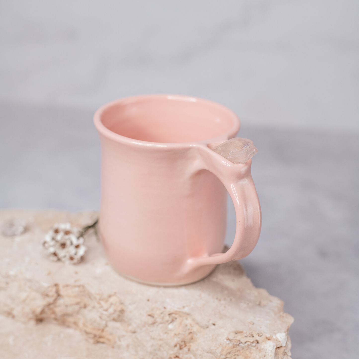 Handmade Angel Aura Quartz Infused Mug