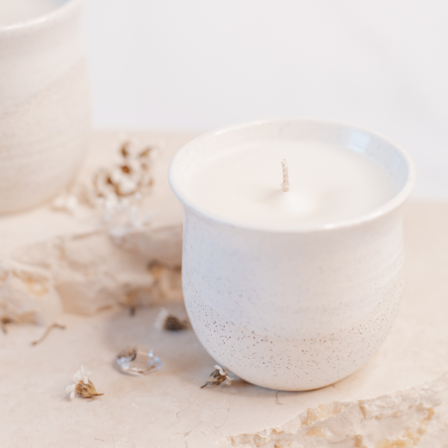 The Lilly - Handmade Ceramic Soy Wax Candle