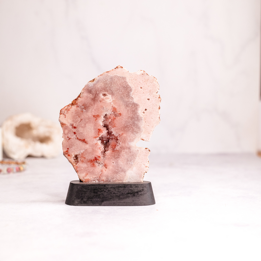 Pink Amethyst Slab on Stand - 02