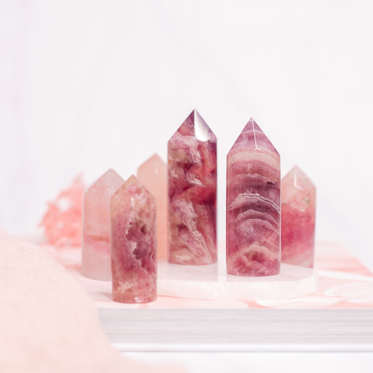 Peach Fluorite Point