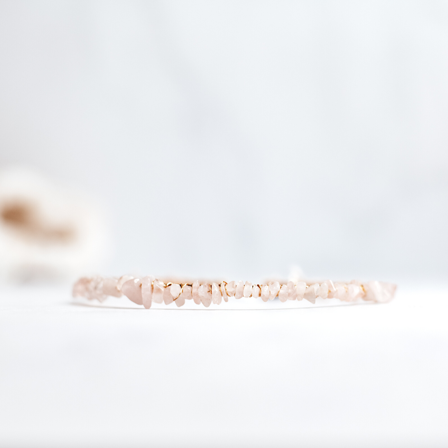 Rose Quartz Gemstone Headband