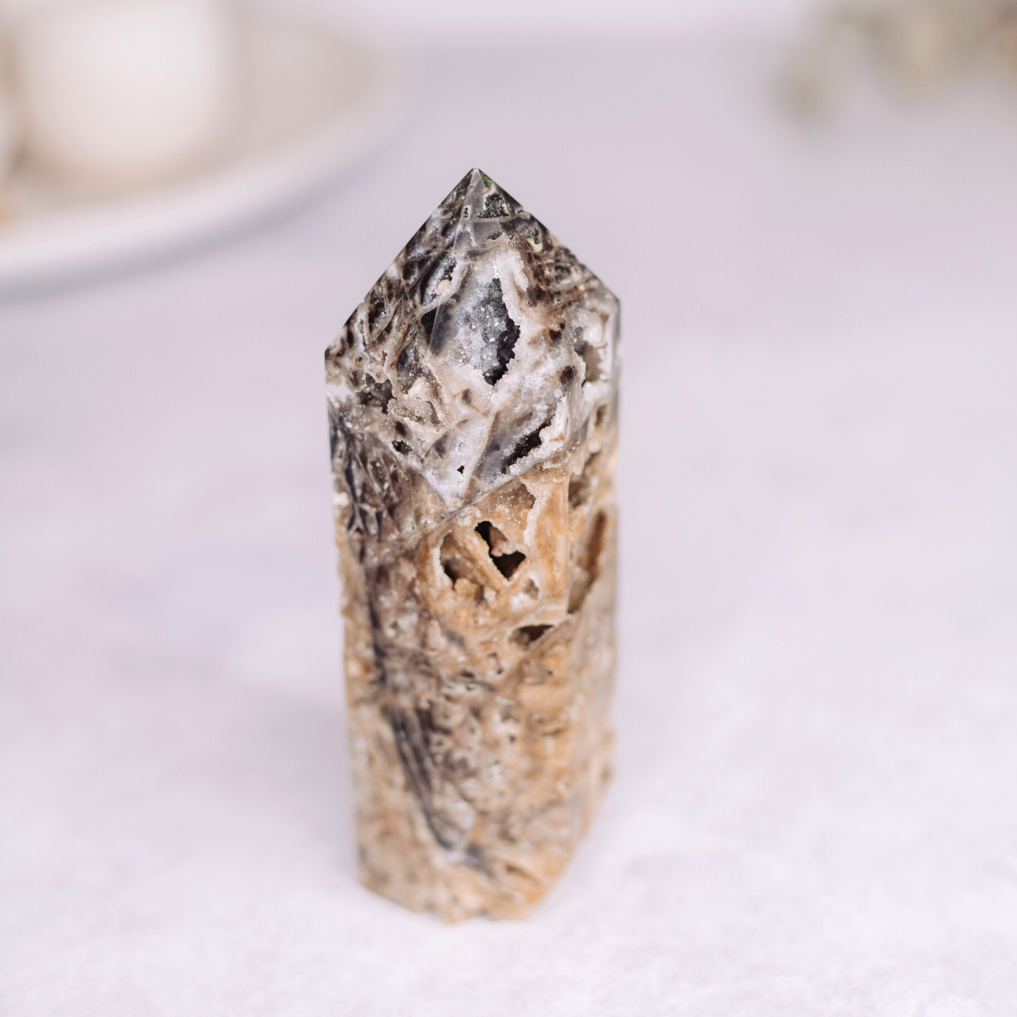 Sphalerite Druzy Sparkling Tower