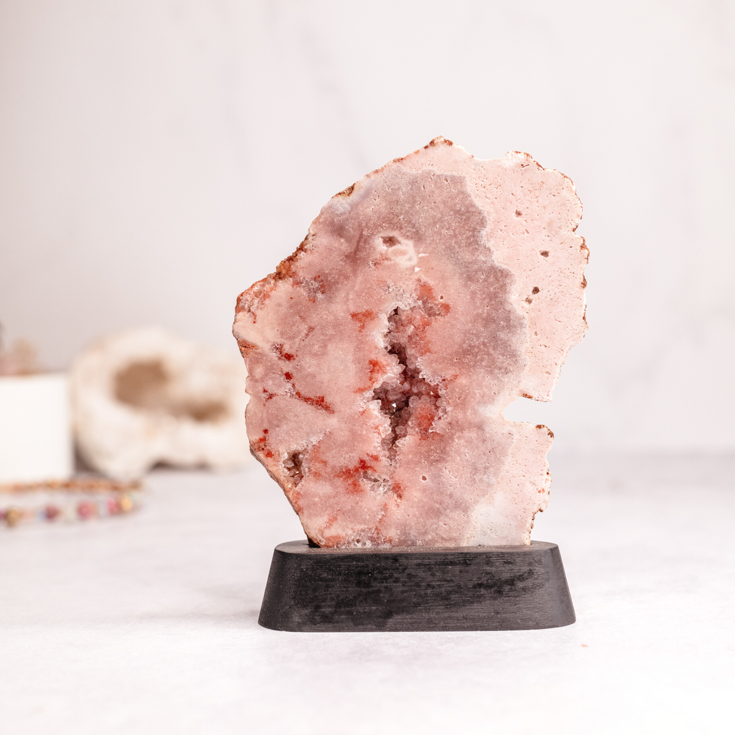 Pink Amethyst Slab on Stand - 02