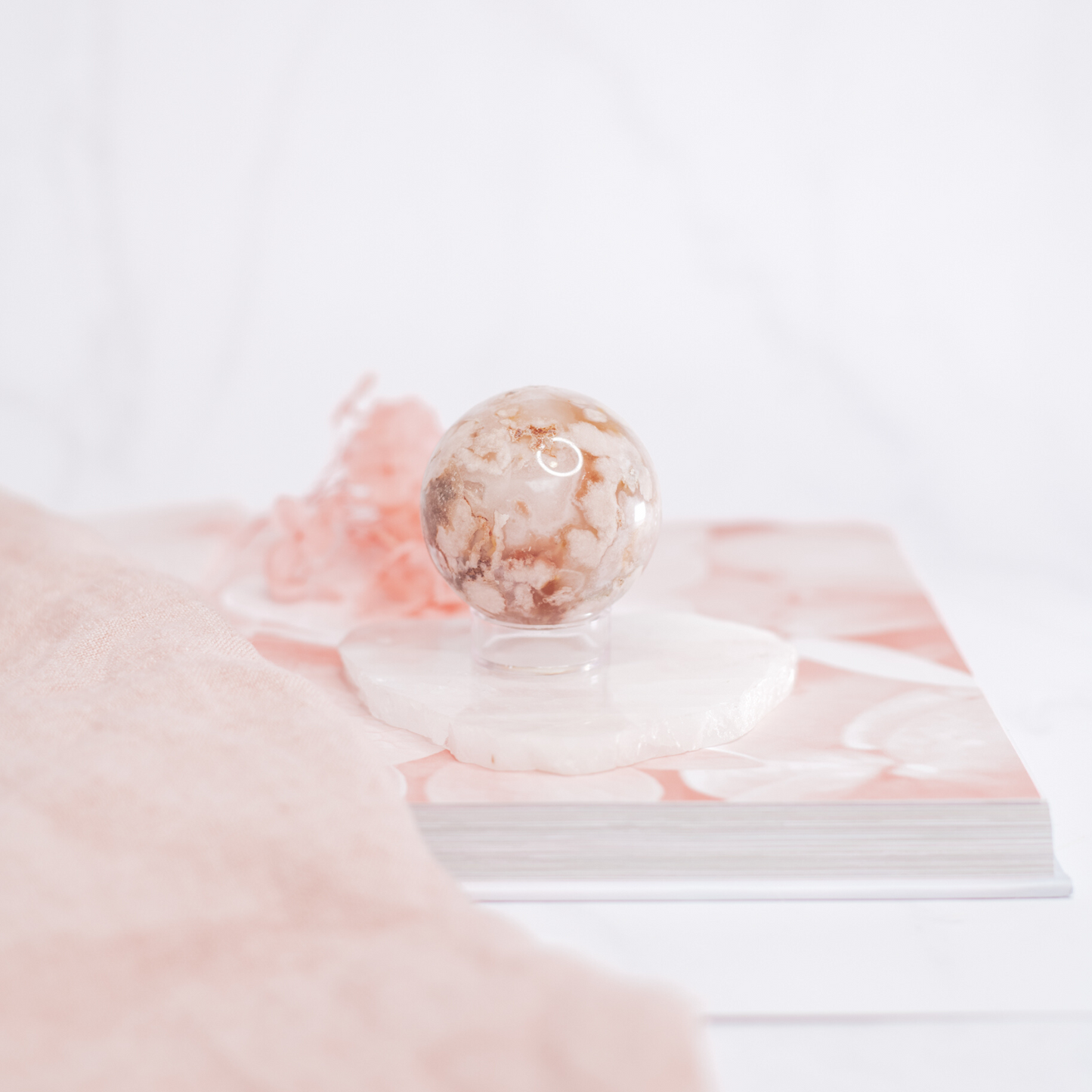 Flower Agate Sphere