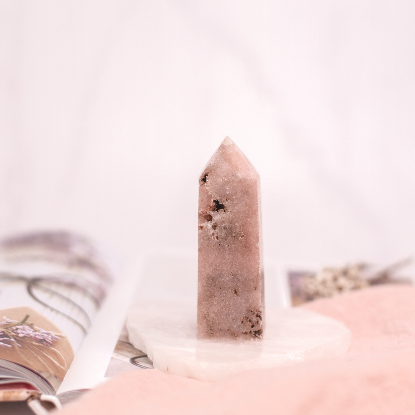 Pink Amethyst Druzy Tower